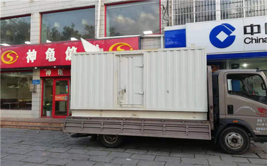 富文镇出租发电机施工案例